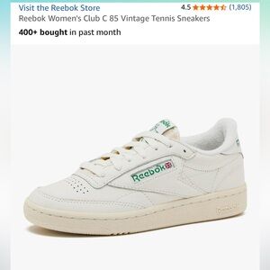 Reebok club C 85 vintage sneakers. Sz 7.5z Worn Once.